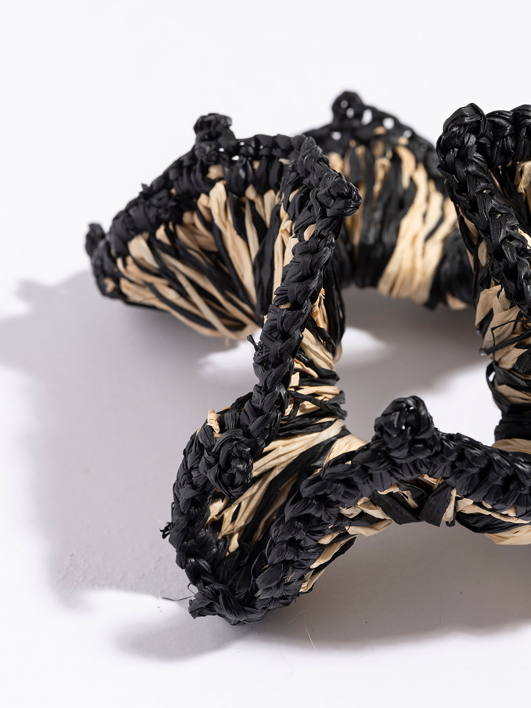 Maison N.H.Paris×TRESSE raffia chouchou in mix