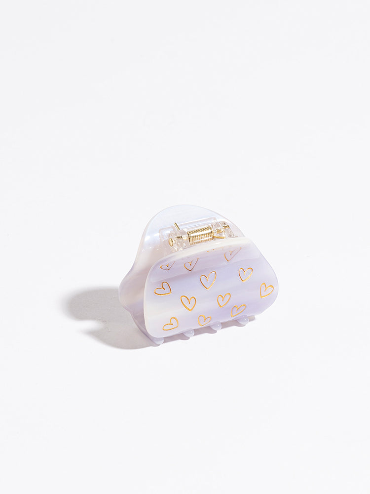beans handwritten heart clip in Lavender