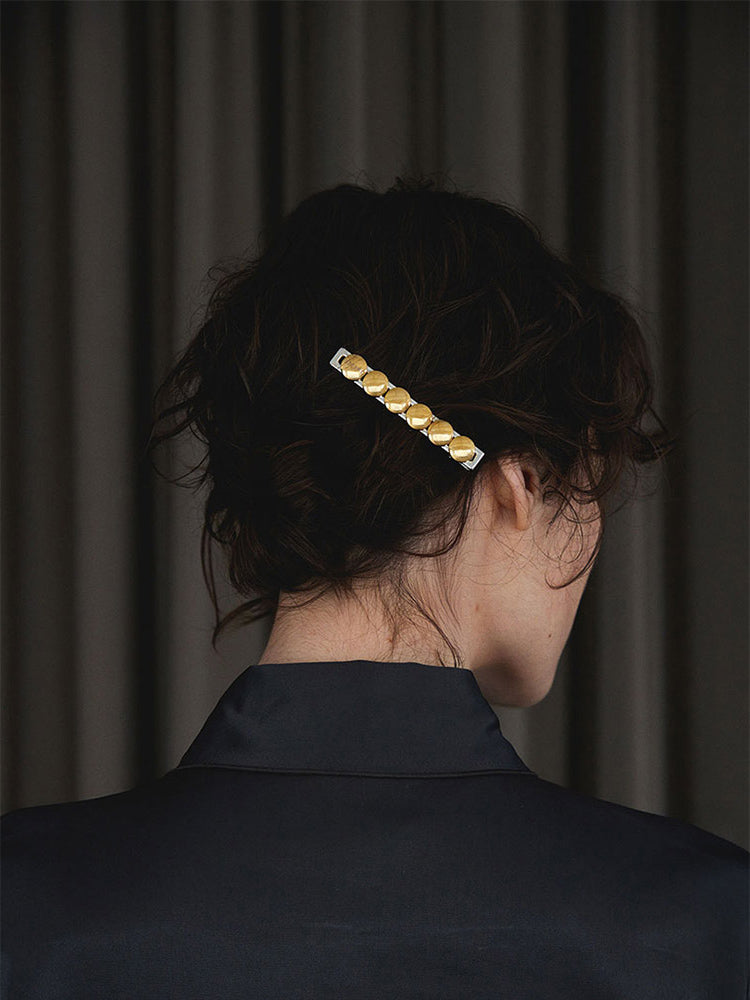 LOUISE Hair Pin Circle in Gold