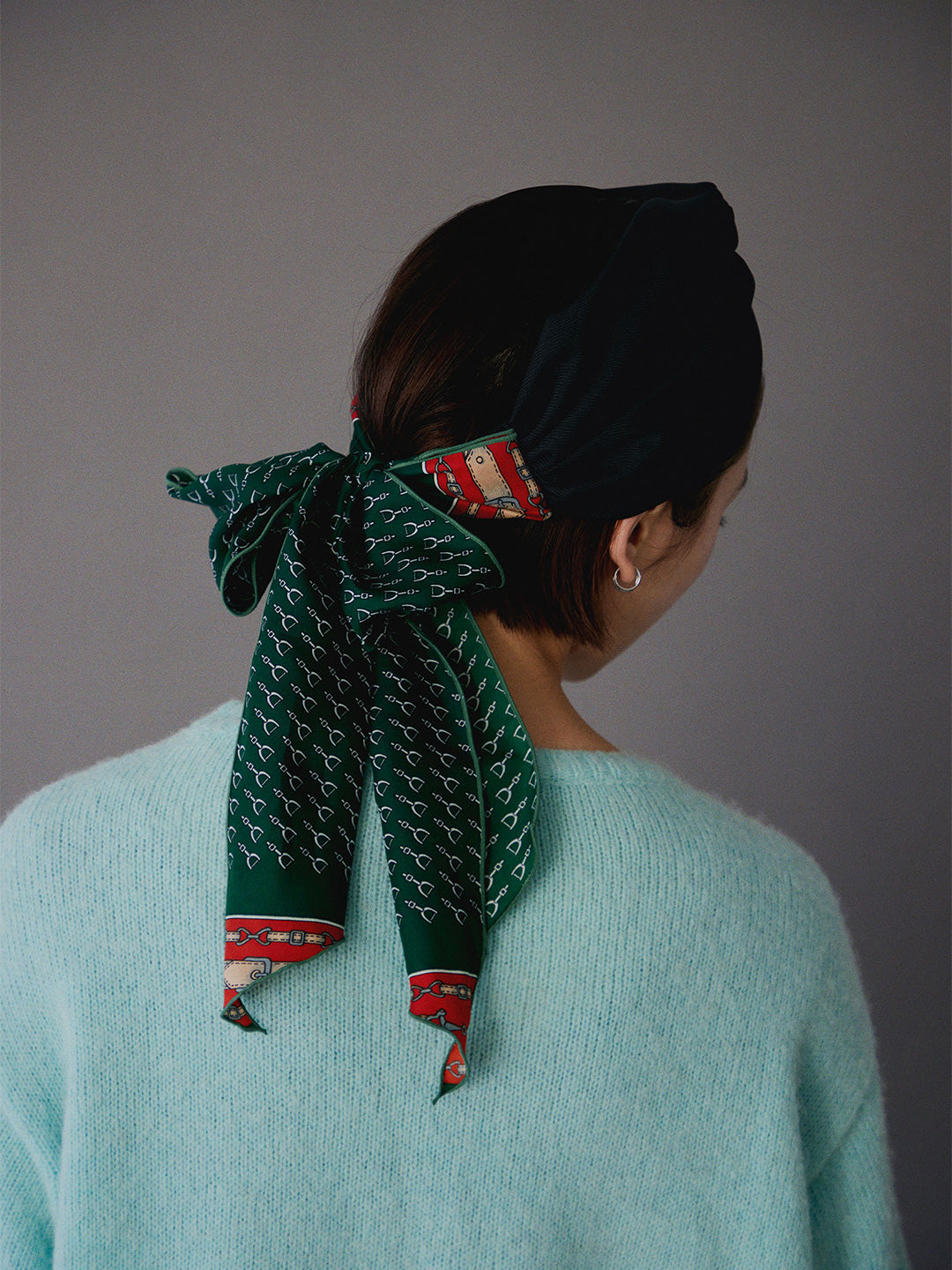 TRESSE×MAISON No.8 Scarf Turban in Black