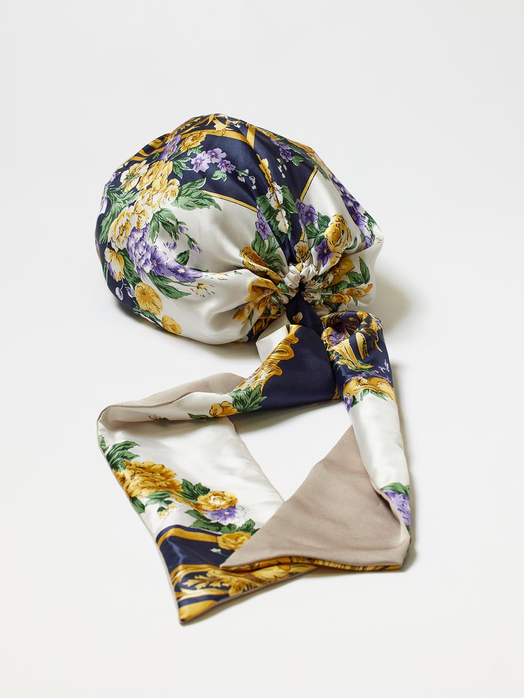 TRESSE×MAISON No.8 Scarf Cap in Beige