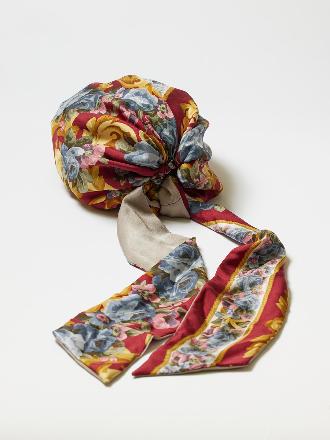 TRESSE×MAISON No.8 Scarf Cap in Beige
