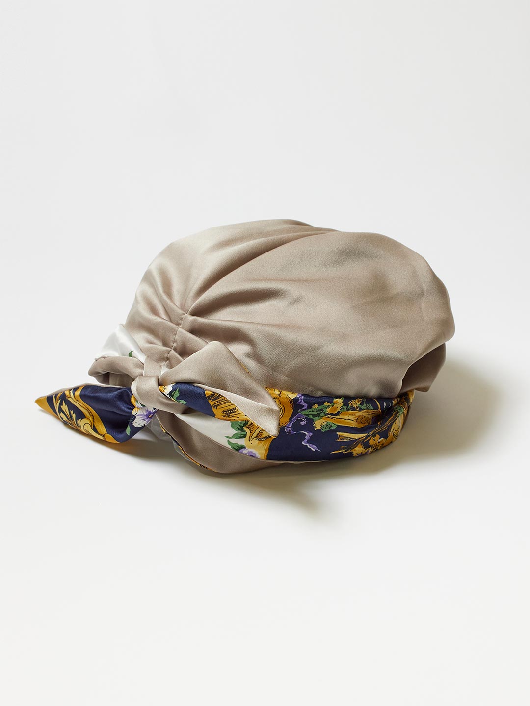 TRESSE×MAISON No.8 Scarf Cap in Beige