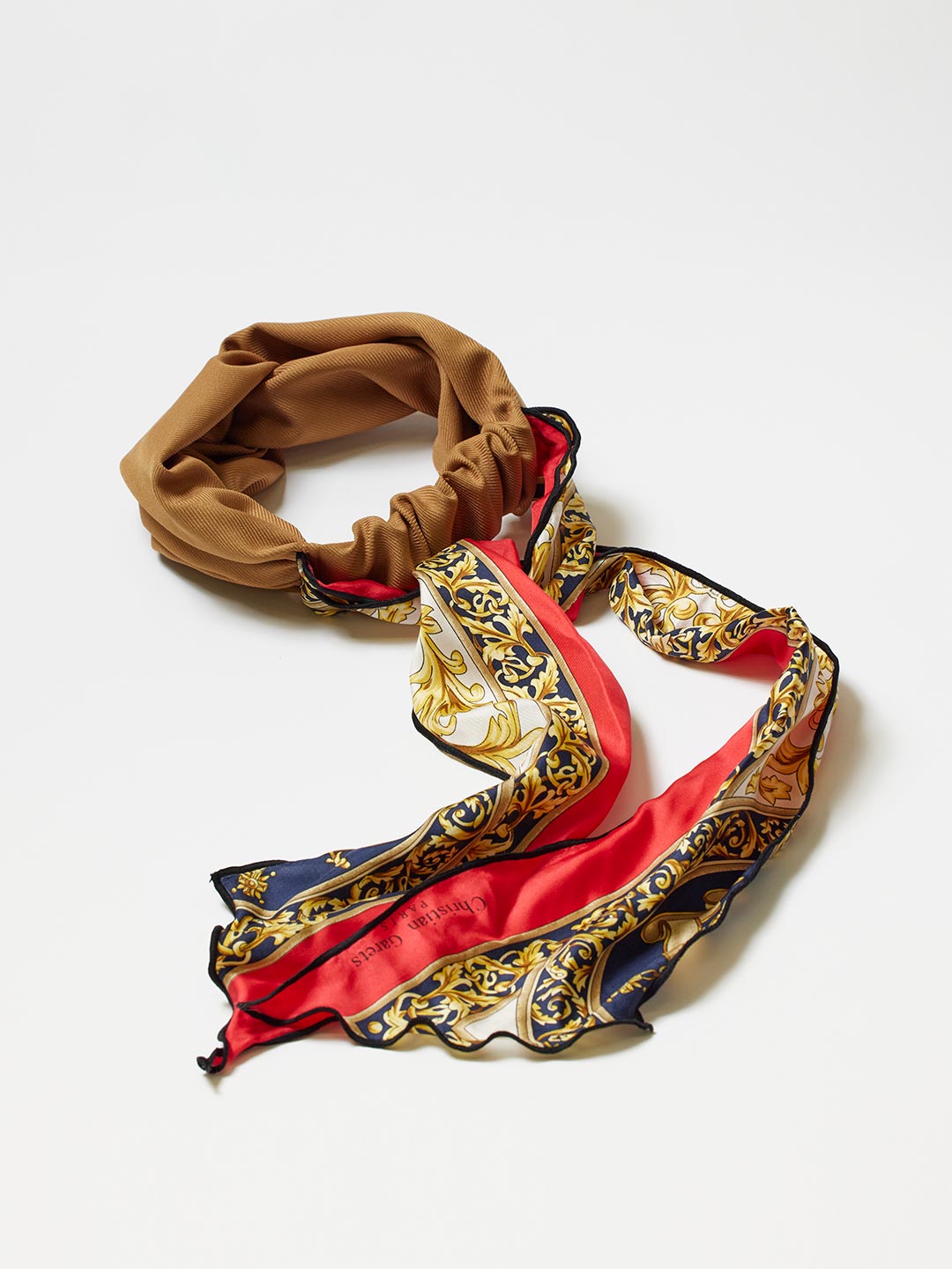 TRESSE×MAISON No.8 Scarf Turban in Beige