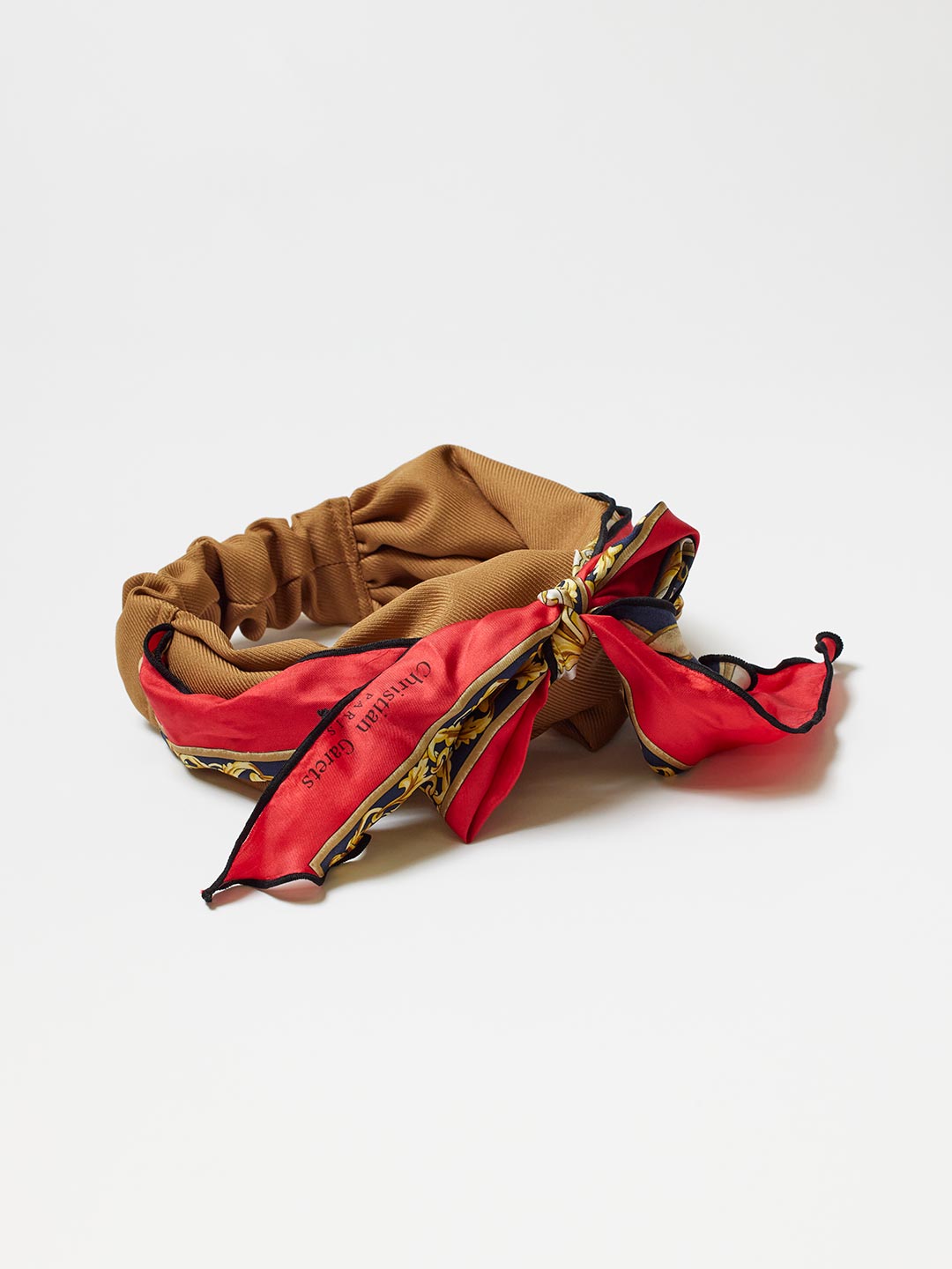 TRESSE×MAISON No.8 Scarf Turban in Beige